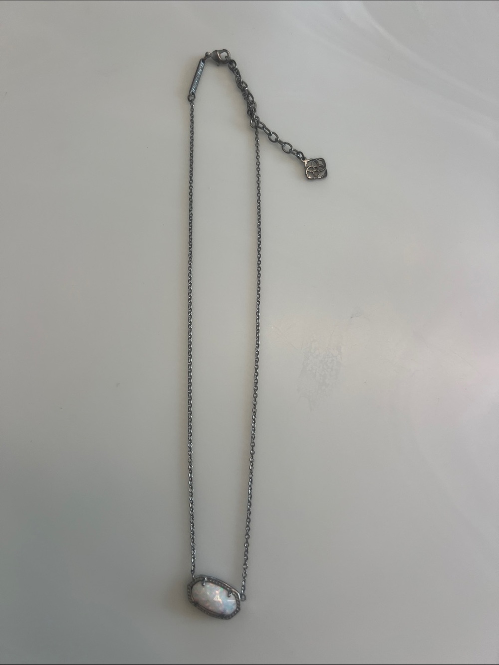 Kendra Scott Silver Elise Pendant Necklace